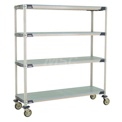 Metro - Carts; Type: Industrial Cart ; Load Capacity (Lb.): 900.000 ; Number of Shelves: 4 ; Width (Inch): 20-5/16 ; Length (Inch): 61-3/4 ; Height (Inch): 67-5/16 - Exact Industrial Supply