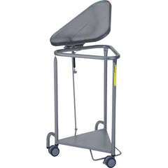 R&B Wire Products - Janitor Carts & Caddies; Type: Hamper ; Material: Steel ; Width (Inch): 21 ; Length: 21 (Inch); Height (Inch): 32 ; Color: Silver - Exact Industrial Supply