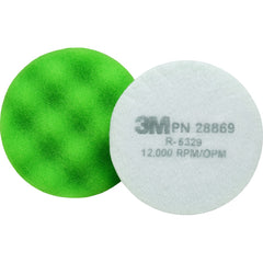 3M - Bonnets & Pads; Overall Diameter (Inch): 3-1/4 ; Product Type: Buffing Pad ; Bonnet/Pad Material: Foam ; Maximum RPM: 12000.000 - Exact Industrial Supply