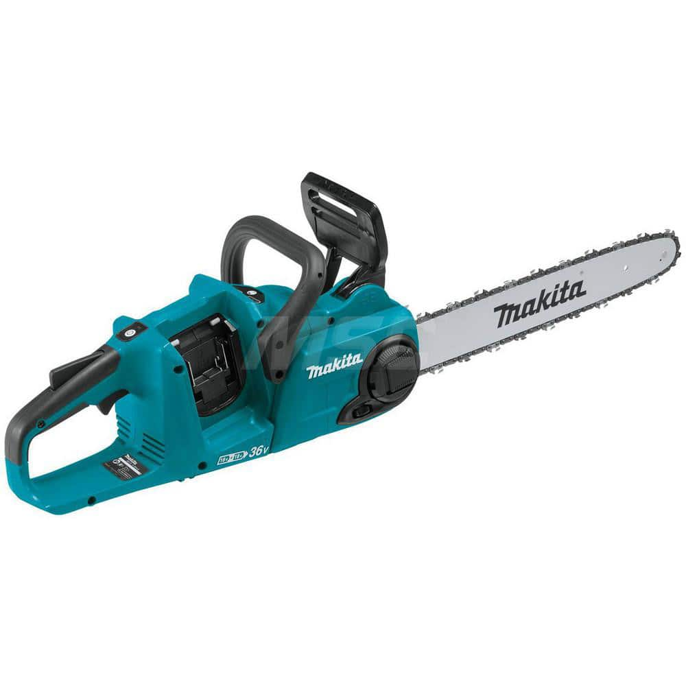 Makita - Chainsaws; Type of Power: Cordless ; Horsepower: N/A ; Speed (RPM): Variable ; Guide Bar Length (Inch): 16 ; Chain Speed: 3940 FPM - Exact Industrial Supply