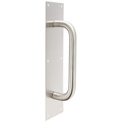 Rockwood - Door Pulls; Overall Length (Inch): 16 ; Finish/Coating: Satin Stainless Steel ; Grip Length: 4 (Inch) - Exact Industrial Supply