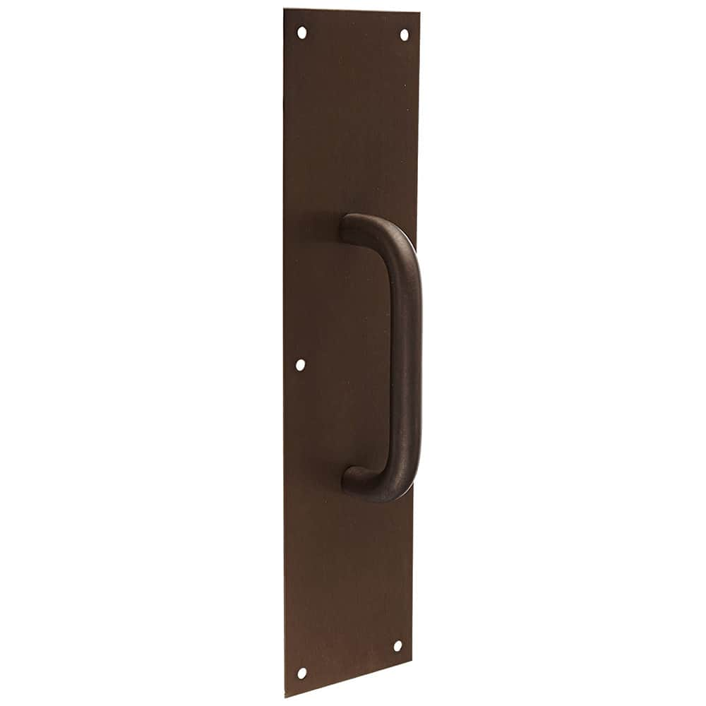 Rockwood - Door Pulls; Overall Length (Inch): 16 ; Finish/Coating: Oil Rubbed Bronze ; Grip Length: 4 (Inch) - Exact Industrial Supply