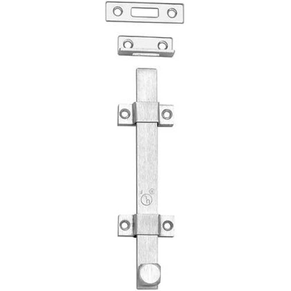 Rockwood - Slide Bolts; Length (Inch): 2 ; Width (Inch): 6 ; Finish/Coating: Satin Chrome - Exact Industrial Supply