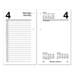 AT-A-GLANCE - Note Pads, Writing Pads & Notebooks; Writing Pads & Notebook Type: Desk Calendar Refill ; Size: 3-1/2 x 6 ; Number of Sheets: 320 ; Color: White ; Style of Rule: Planner - Exact Industrial Supply