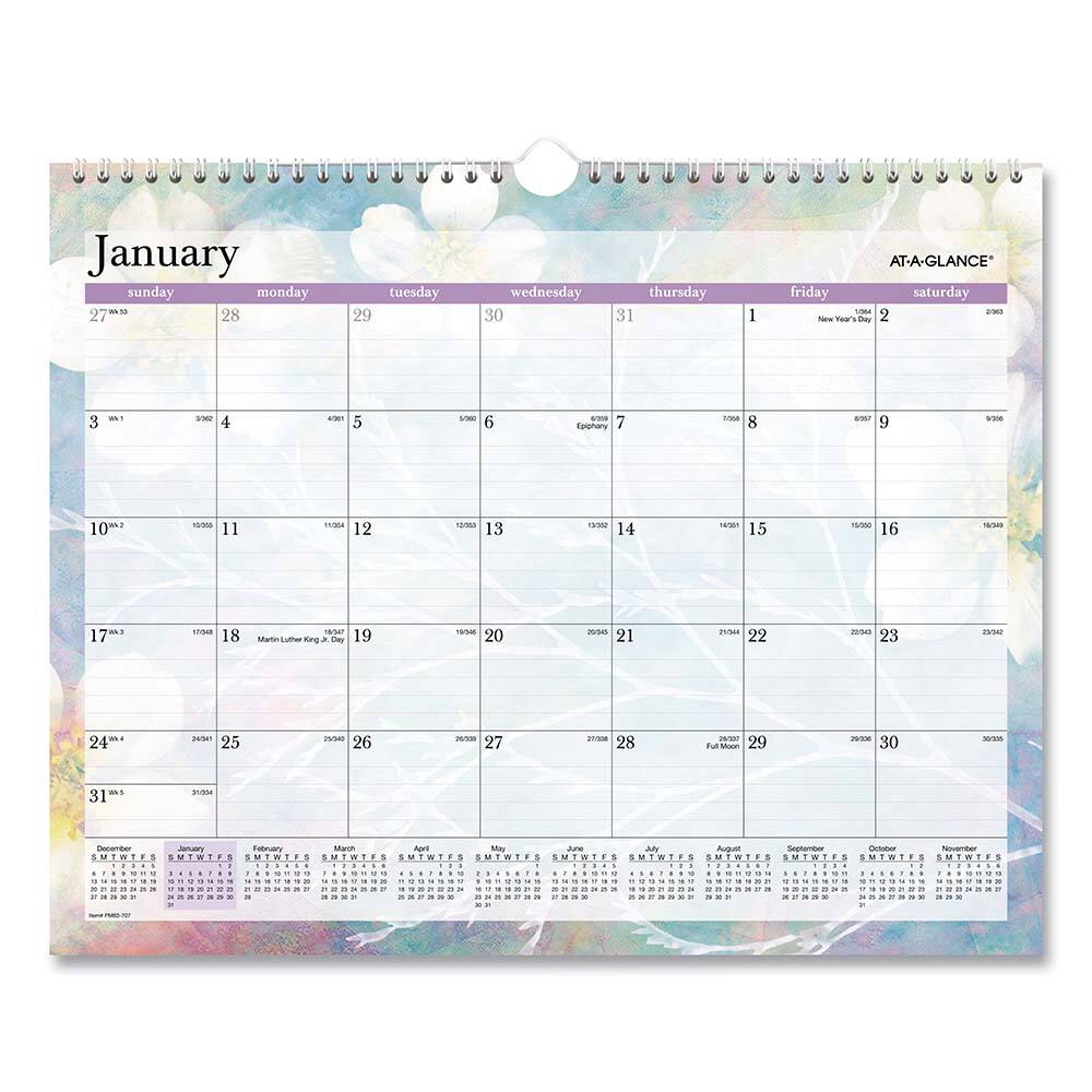 AT-A-GLANCE - Note Pads, Writing Pads & Notebooks Writing Pads & Notebook Type: Wall Calendar Size: 15 x 12 - Caliber Tooling