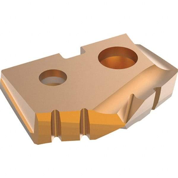 Allied Machine and Engineering - 16mm Diam x 1/8" Thick, Seat Code 0, 132° Included Angle Spade Drill Insert - AM300 Coated, Carbide, Grade K35, Series GEN2 T-A - Caliber Tooling