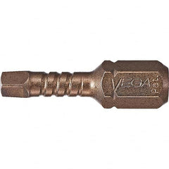 VEGA Industries - 2" Square 1" OAL S2 Steel Impact Rated Square Bit - Caliber Tooling