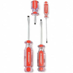 Crescent - Screwdriver Sets Screwdriver Types Included: Slotted Number of Pieces: 4 - Caliber Tooling