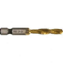 Greenlee - Combination Drill & Tap Sets Minimum Thread Size (Inch): 1/4-20 Maximum Thread Size (mm): M6x1.00 - Caliber Tooling