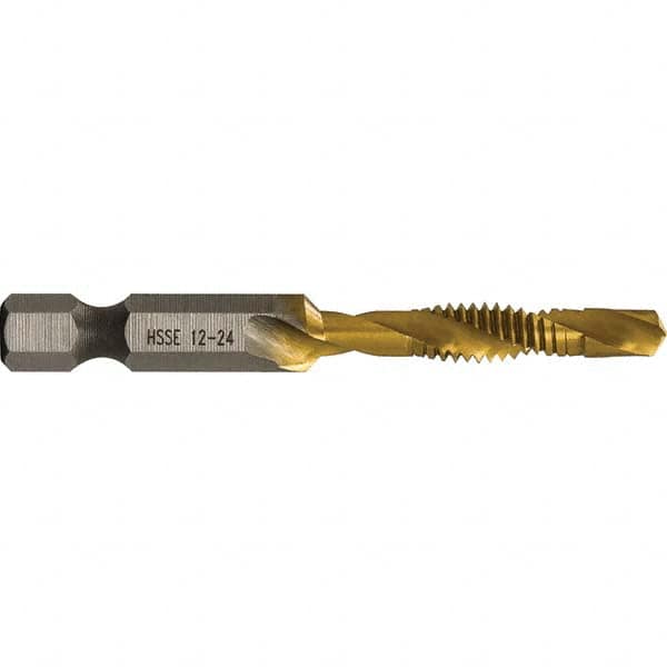 Greenlee - Combination Drill & Tap Sets Minimum Thread Size (Inch): #12-24 Maximum Thread Size (mm): M6x1.00 - Caliber Tooling