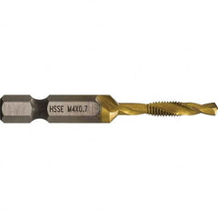 Greenlee - Combination Drill & Tap Sets Minimum Thread Size (mm): M4x0.70 Maximum Thread Size (mm): M4x0.70 - Caliber Tooling