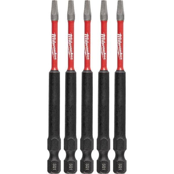 Milwaukee Tool - 1/4" Hex #1 Square Impact Ready Bit - Caliber Tooling