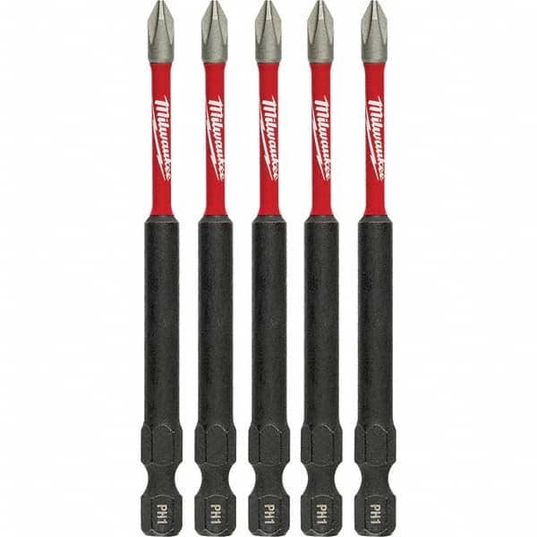 Milwaukee Tool - 1/4" Hex #1 Phillips Impact Ready Bit - Caliber Tooling