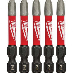 Milwaukee Tool - 1/4" Hex #3 Phillips Impact Ready Bit - Caliber Tooling