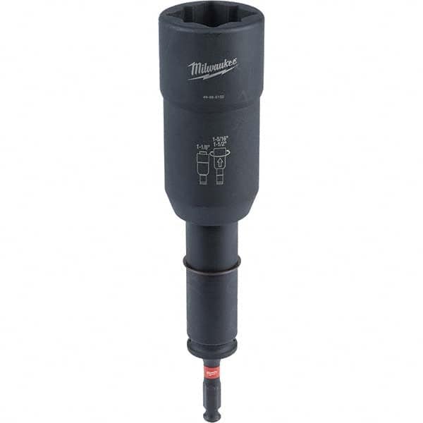 Milwaukee Tool - 7/16" Hex 1/2" Lineman's Utility Socket for Standard Hex/Socket Screws - Caliber Tooling