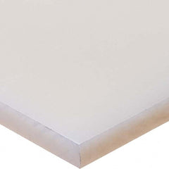 USA Sealing - 2' x 1-1/2" x 1-1/2" Semi-Clear White Polypropylene Square Bar - Caliber Tooling