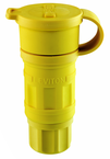 15 Amp; 125 Volt; NEMA 5-15R; 2P; 3W; Connector; Straight Blade; Industrial Grade; Grounding; Wetguard - Yellow - Caliber Tooling