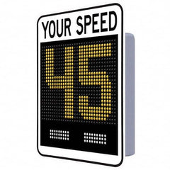 TAPCO - "Your Speed," 42" Wide x 30" High Aluminum Face/Polycarbonate Housing Speed Limit Sign - Caliber Tooling