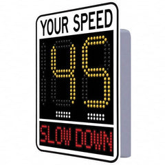 TAPCO - "Your Speed," 42" Wide x 30" High Aluminum Face/Polycarbonate Housing Speed Limit Sign - Caliber Tooling