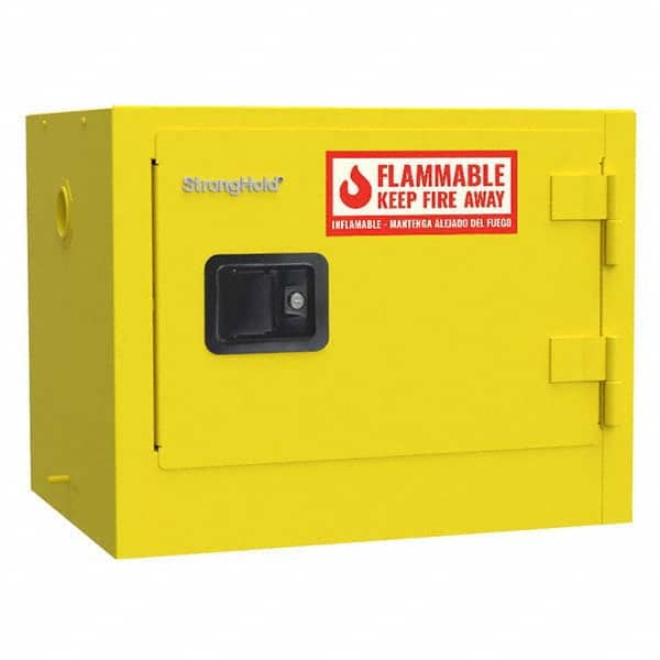 Strong Hold - Safety Cabinets Hazardous Chemical Type: Flammable and Combustible Liquids Color: Yellow - Caliber Tooling