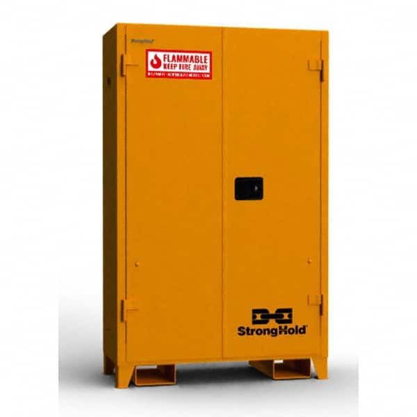 Strong Hold - Safety Cabinets Hazardous Chemical Type: Flammable and Combustible Liquids Color: Yellow - Caliber Tooling