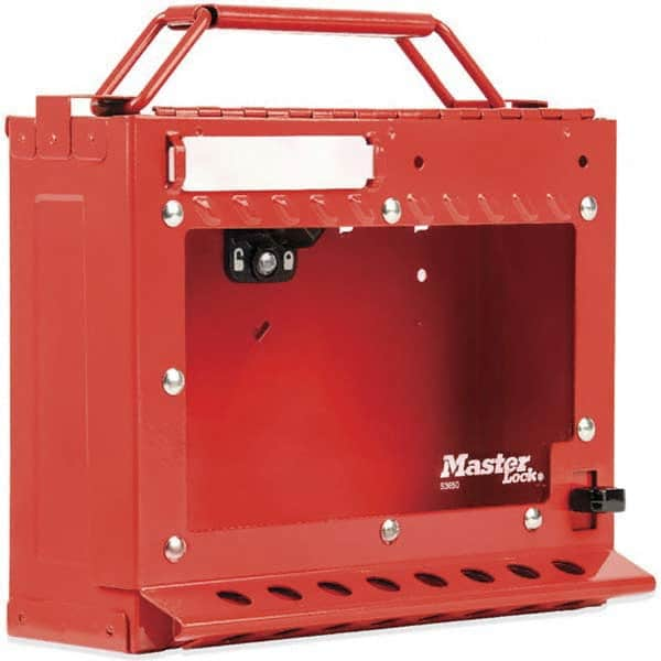 Master Lock - Group Lockout Boxes Portable or Wall Mount: Wall Mount Maximum Number of Padlocks: 15 - Caliber Tooling