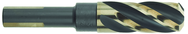 3/4" Dia. - 1-7/8 Flute Length - 4-5/16" OAL - 1/2 3-Flat Shank-HSS-118° Point Angle-Black & Gold-Series 1458 - Reduced Shank Core Drill; - Caliber Tooling