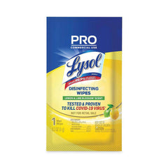 Disinfecting Wipes: Packet, 7 x 6″ Sheet, White