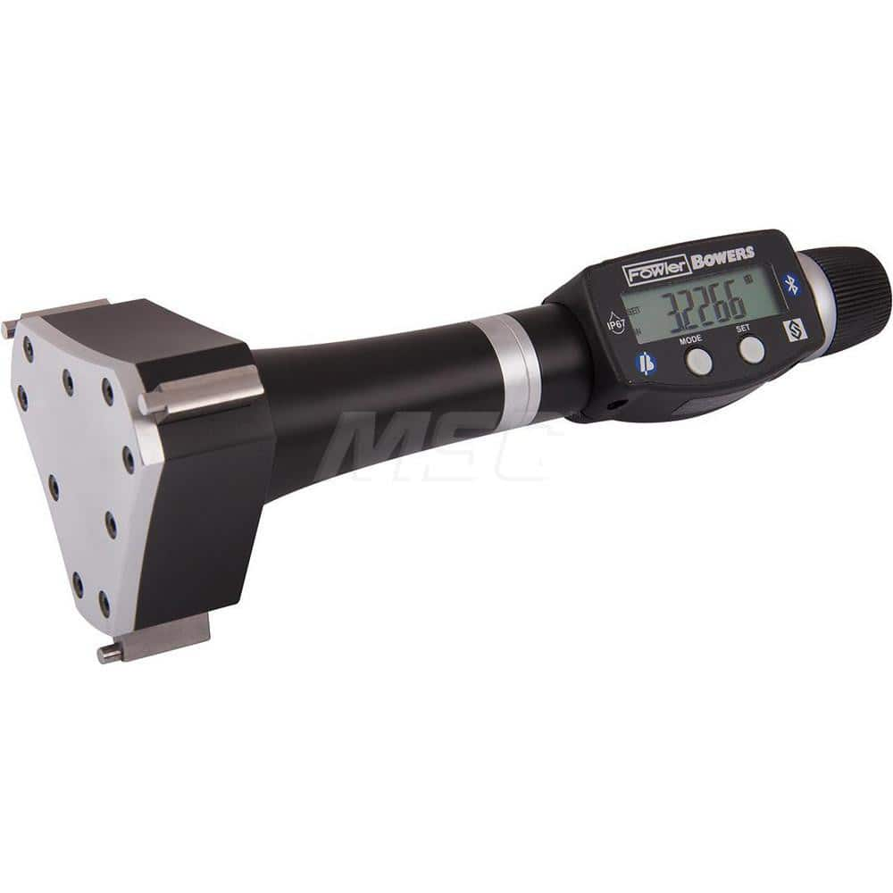 Electronic Bore Gages; Maximum Measurement: 12.00; Minimum Measurement (Decimal Inch): 11; Accuracy: 0.00035″; Pistol Grip: No; Gage Depth (Inch): 4.050″; Material: Tungsten Carbide; Batteries Included: Yes; Number Of Batteries: 1; Battery Size: 3V; Batte