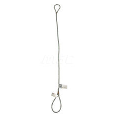 Eye & Eye Sling: 10' Long, 1.2 Ton Vertical Standard Eye, Silver