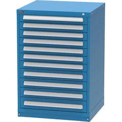 Vidmar - 11 Drawer Bright Blue Steel Modular Storage Cabinet - Caliber Tooling