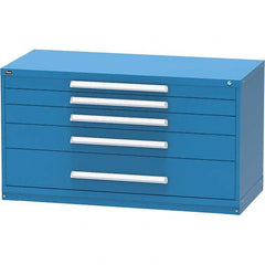 Vidmar - 5 Drawer, 45 Compartment Bright Blue Steel Modular Storage Cabinet - Caliber Tooling