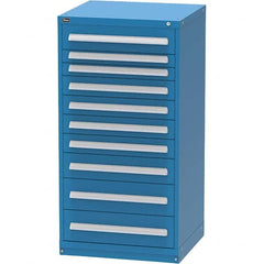 Vidmar - 10 Drawer, 60 Compartment Bright Blue Steel Modular Storage Cabinet - Caliber Tooling