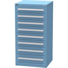 Vidmar - 8 Drawer Bright Blue Steel Modular Storage Cabinet - Caliber Tooling