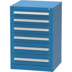 Vidmar - 6 Drawer Bright Blue Steel Modular Storage Cabinet - Caliber Tooling