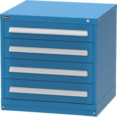 Vidmar - 4 Drawer, 344 Compartment Bright Blue Steel Modular Storage Cabinet - Caliber Tooling