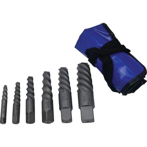 Cleveland - Bolt Extractor Sets Tool Type: Screw Extractor Set Number of Pieces: 6.000 - Caliber Tooling