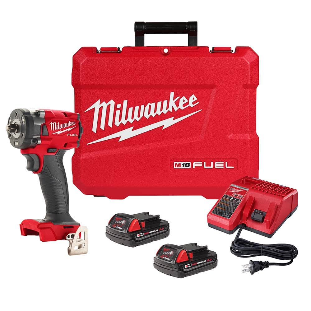 Milwaukee Tool - Cordless Impact Wrenches & Ratchets Voltage: 18.00 Drive Size (Inch): 3/8 - Caliber Tooling