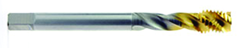 7/16-14 0 Fl H5 HSSE Spiral Fl Tap-- TiN - Caliber Tooling