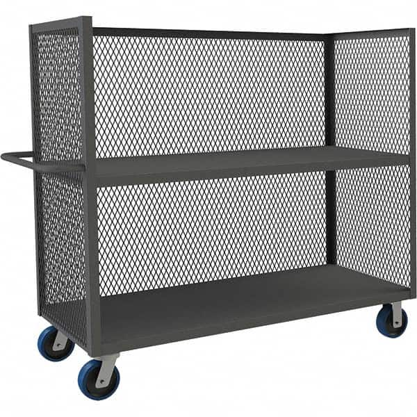 Durham - 3,600 Lb Capacity 2-Shelf 3-Sided Mesh Truck - Caliber Tooling