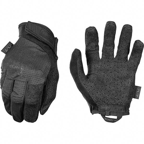 Mechanix Wear - Size L/XL Work Gloves - For Work & Driver, Uncoated, Adjustable Closure Cuff, Full Fingered, Black, Paired - Caliber Tooling