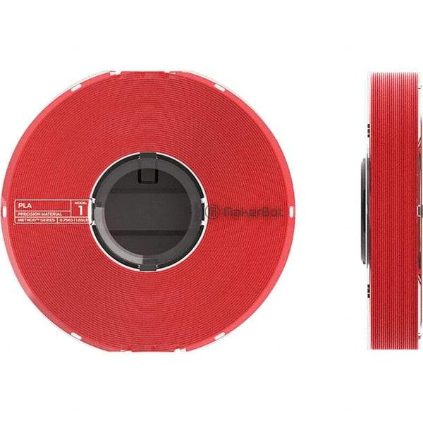 MakerBot - PLA-ABS Composite Spool - True Red, Use with MakerBot Method Performance 3D Printer - Caliber Tooling