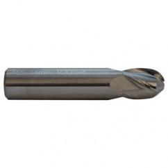 7/16 TuffCut GP Stub Length 4 Fl Ball Nose TiN Coated Center Cutting End Mill - Caliber Tooling