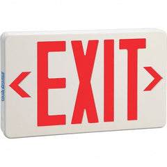 PRO-SOURCE - Illuminated Exit Signs Number of Faces: 1 Letter Color: Red - Caliber Tooling