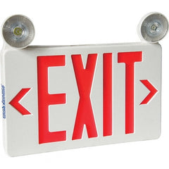 PRO-SOURCE - Combination Exit Signs Mounting Type: Universal Mount Number of Faces: 1; 2 - Caliber Tooling