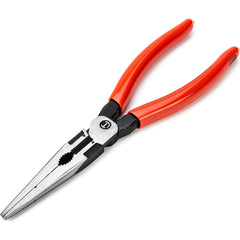 Crescent - Long Nose Pliers; Type: Long Nose ; Head Style: Straight ; Jaw Length (Inch): 3 ; Jaw Width (Inch): 0.16 ; Jaw Type: Long Nose ; SideCutting: NonSide Cutting - Exact Industrial Supply