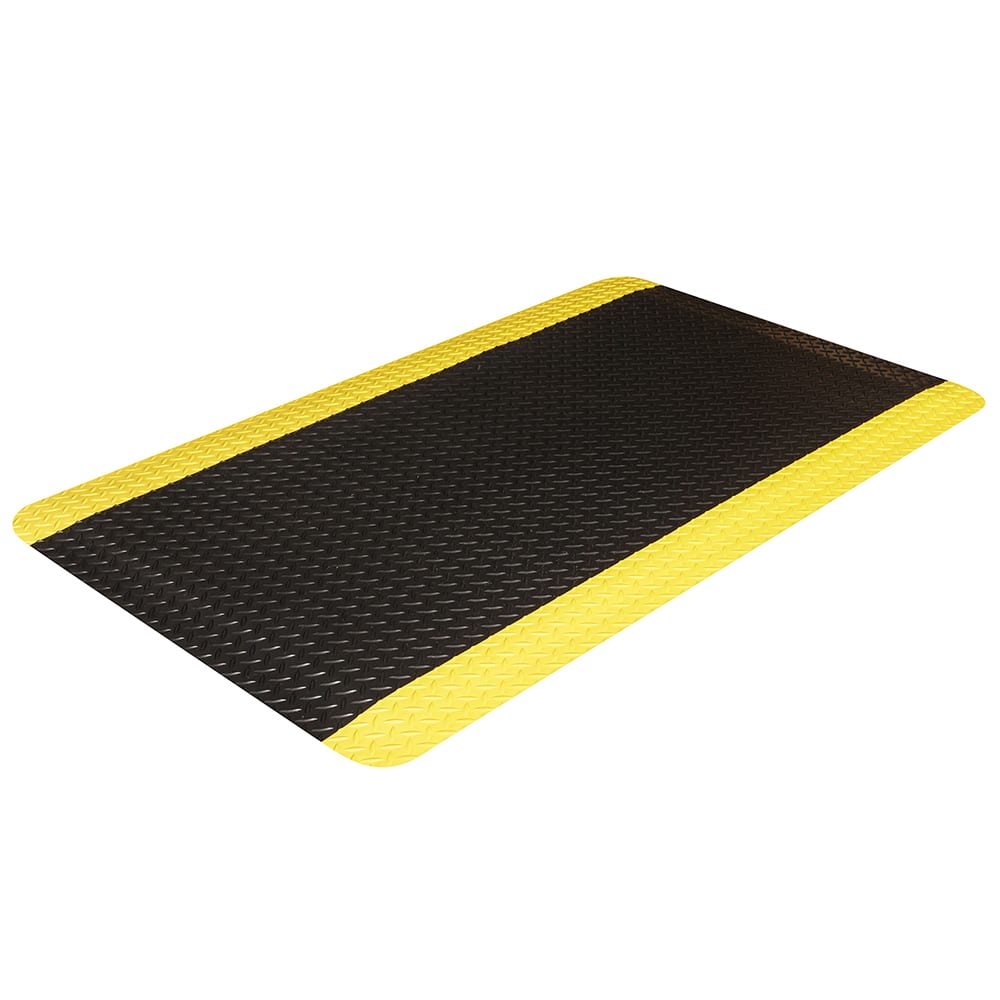 Crown Matting - Anti-Fatigue Matting; Dry or Wet Environment: Dry ; Length (Feet): 3.000 ; Width (Inch): 24 ; Width (Feet): 2.00 ; Thickness (Inch): 7/8 ; Surface Pattern: Diamond-Plate - Exact Industrial Supply