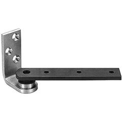 Rixson - Pivot Hinges; Finish/Coating: Satin Chrome ; Material: Brass ; Type: Center Hung Light-Duty/Light-Weight Jamb Attached Pivot ; Hand: Non-Handed ; Leaf Height: 5-9/32 (Inch); Length (Inch): 6-9/16 - Exact Industrial Supply