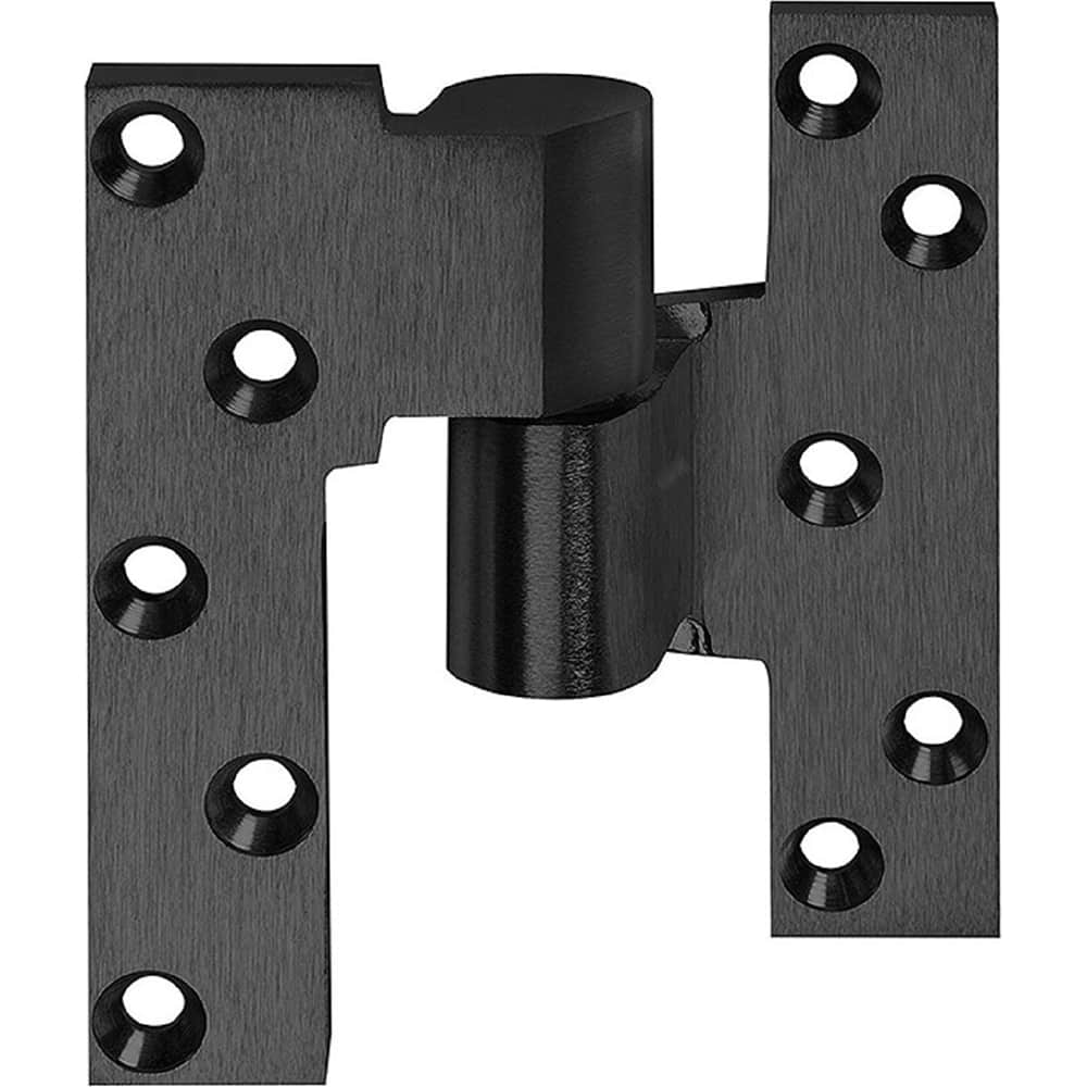 Rixson - Pivot Hinges; Finish/Coating: Oil Rubbed Bronze ; Material: Brass ; Type: Intermediate Regular Pivot ; Hand: Left Hand ; Leaf Height: 5 (Inch); Length (Inch): 4-1/4 - Exact Industrial Supply