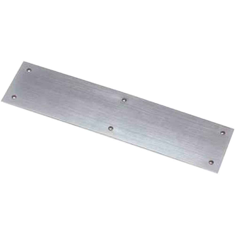 Rockwood - Push Plates; Type: Push Plate ; Overall Length (Inch): 15 ; Finish/Coating: Clear Anodized Aluminum - Exact Industrial Supply